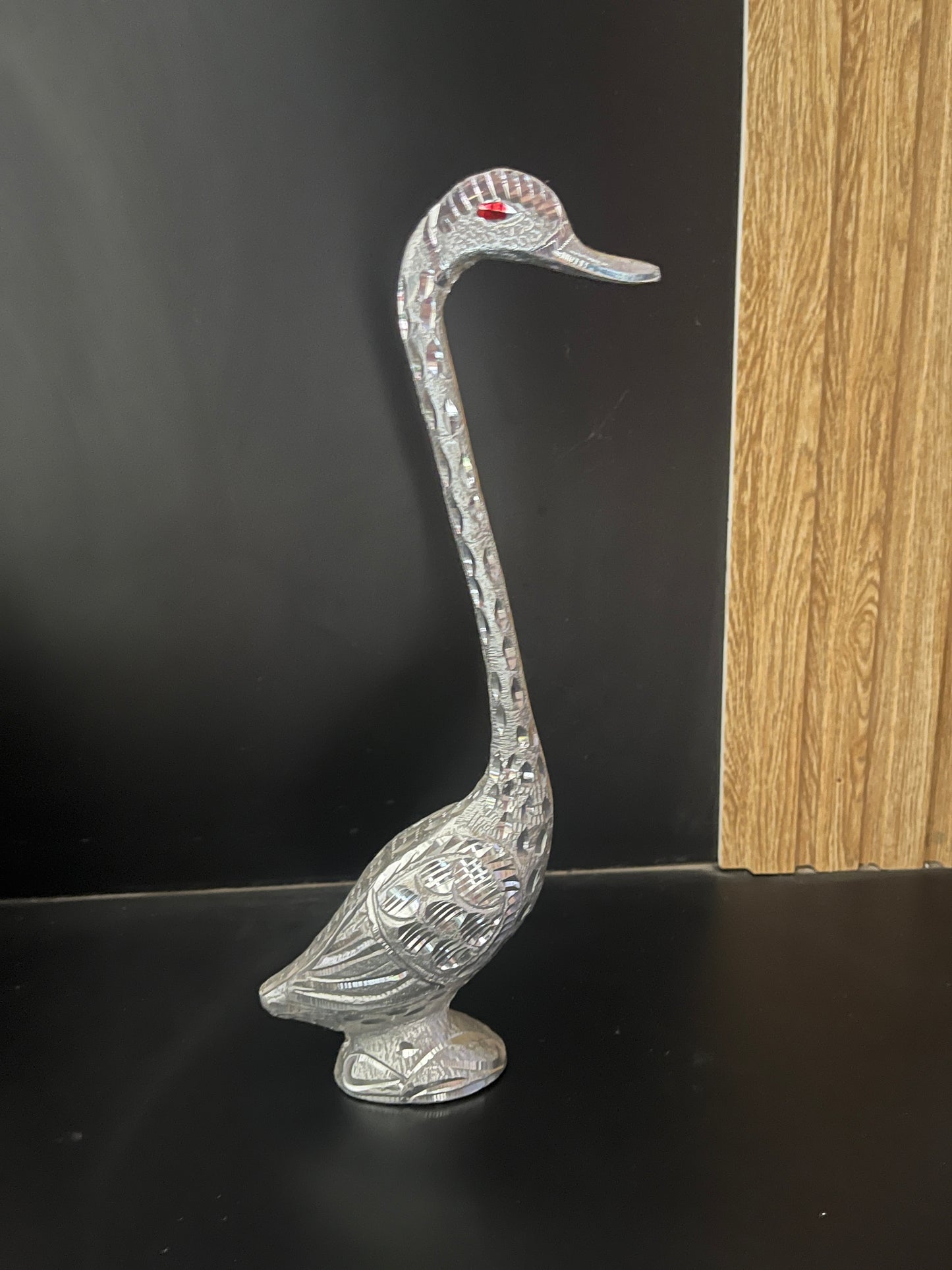 Elegant Silver Crane Pair