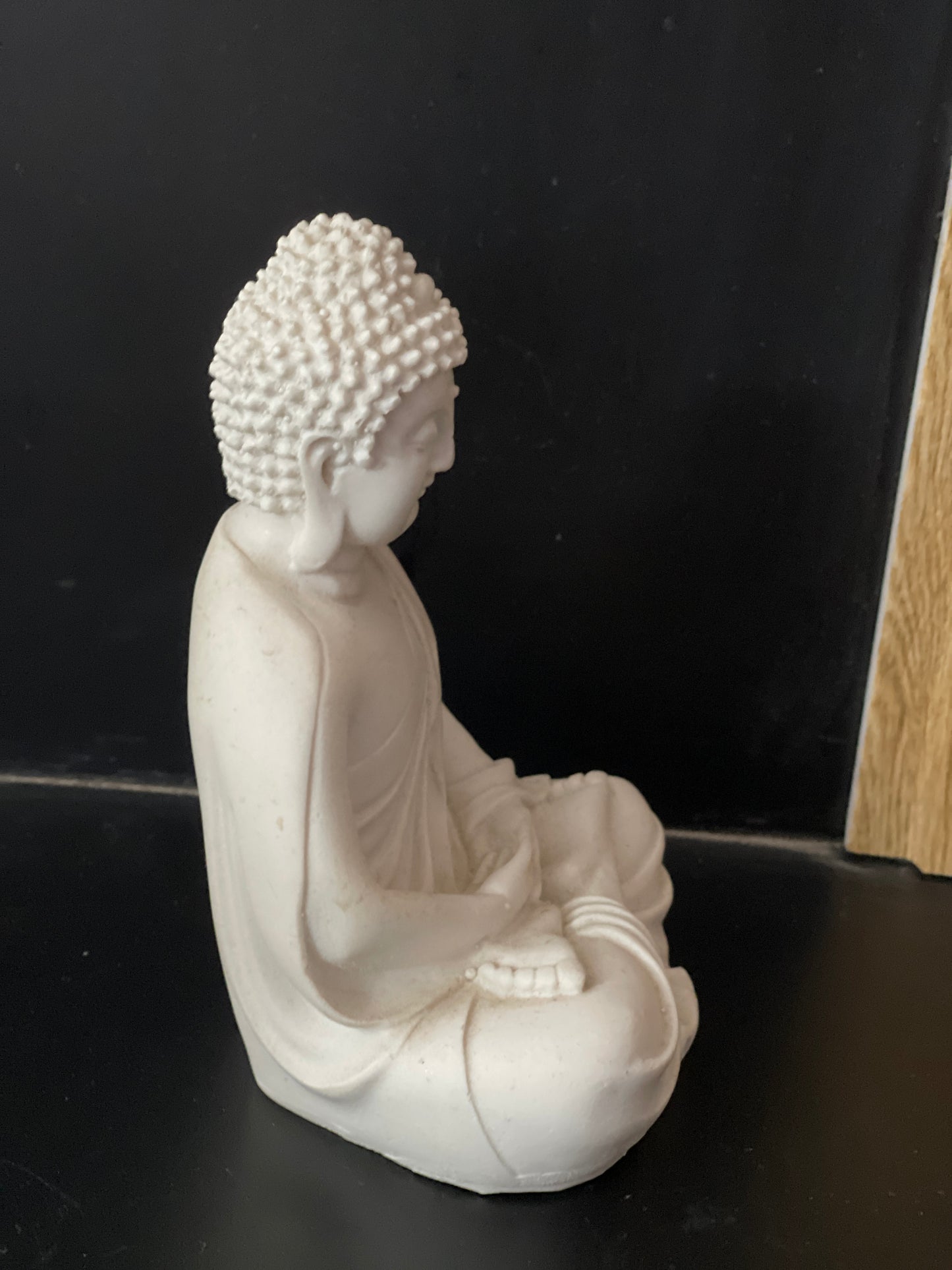 Pure Serenity White Buddha Idol